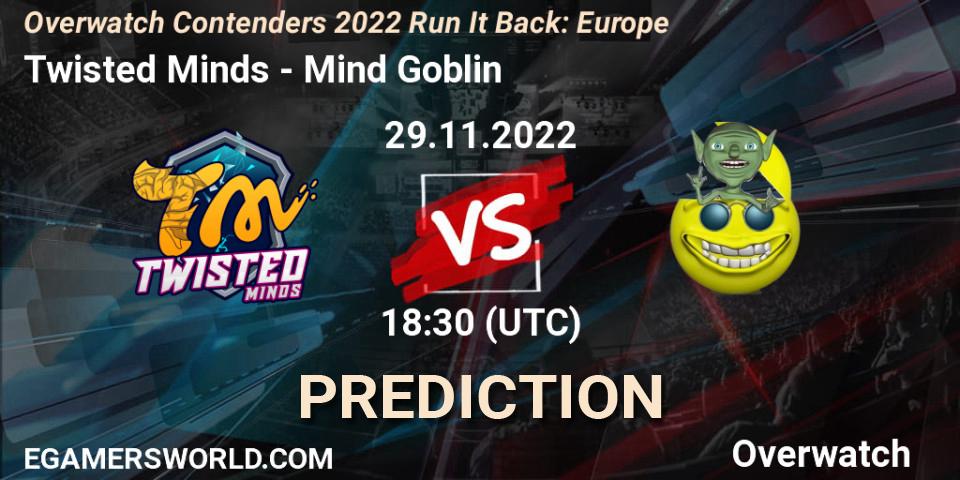 Twisted Minds - Fancy Fellas: Maç tahminleri. 29.11.2022 at 20:00, Overwatch, Overwatch Contenders 2022 Run It Back: Europe