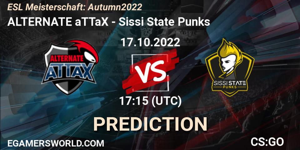 ALTERNATE aTTaX - Sissi State Punks: Maç tahminleri. 17.10.2022 at 17:15, Counter-Strike (CS2), ESL Meisterschaft: Autumn 2022