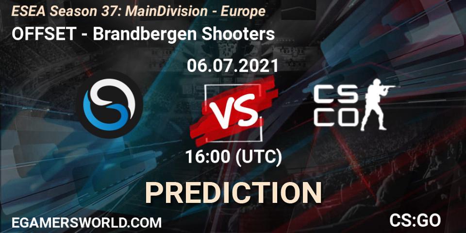 OFFSET - Brandbergen Shooters: Maç tahminleri. 06.07.2021 at 16:00, Counter-Strike (CS2), ESEA Season 37: Main Division - Europe