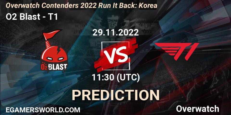 O2 Blast - T1: Maç tahminleri. 29.11.22, Overwatch, Overwatch Contenders 2022 Run It Back: Korea