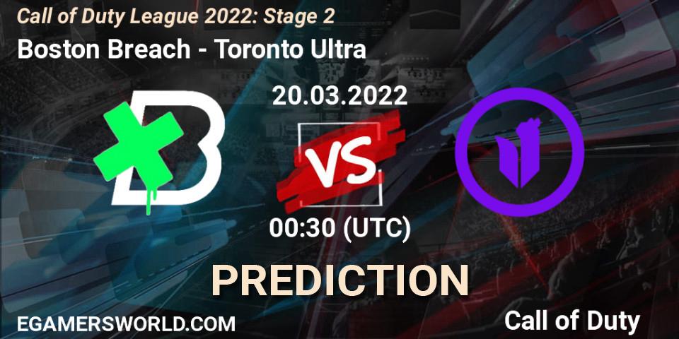 Boston Breach - Toronto Ultra: Maç tahminleri. 19.03.22, Call of Duty, Call of Duty League 2022: Stage 2