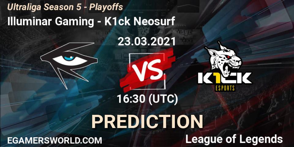 Illuminar Gaming - K1ck Neosurf: Maç tahminleri. 23.03.2021 at 16:30, LoL, Ultraliga Season 5 - Playoffs