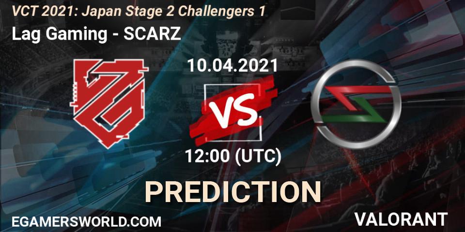 Lag Gaming - SCARZ: Maç tahminleri. 10.04.2021 at 12:00, VALORANT, VCT 2021: Japan Stage 2 Challengers 1