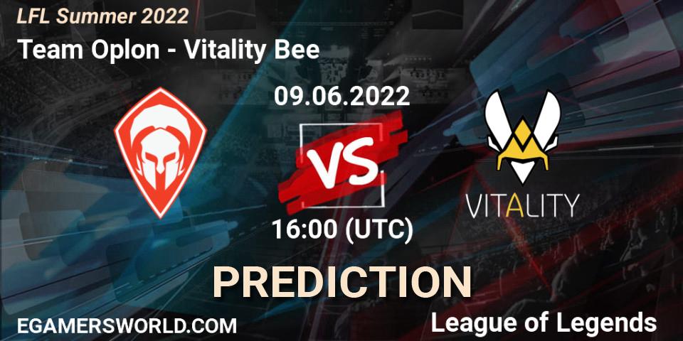 Team Oplon - Vitality Bee: Maç tahminleri. 09.06.2022 at 16:00, LoL, LFL Summer 2022