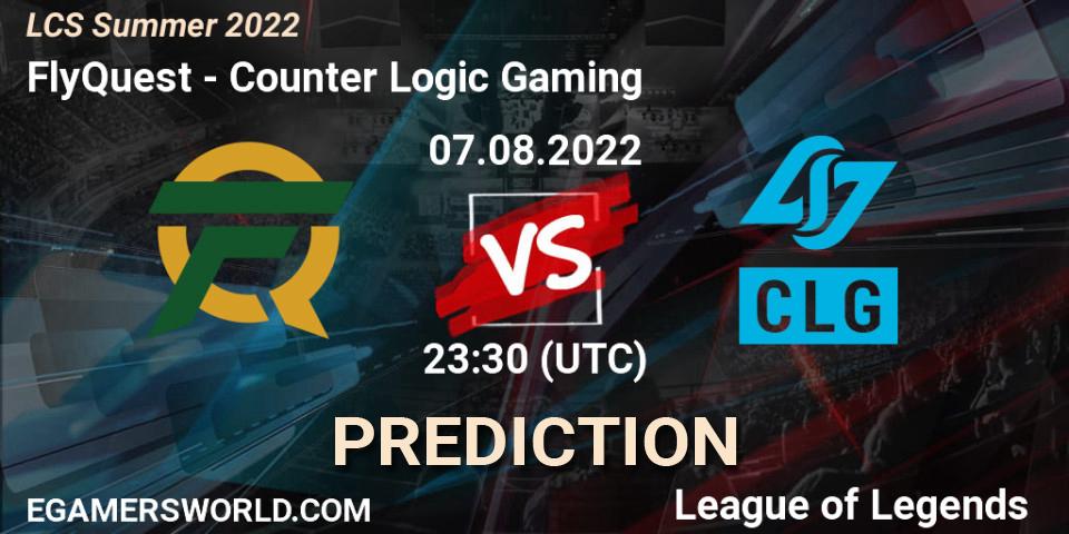 FlyQuest - Counter Logic Gaming: Maç tahminleri. 07.08.2022 at 19:30, LoL, LCS Summer 2022