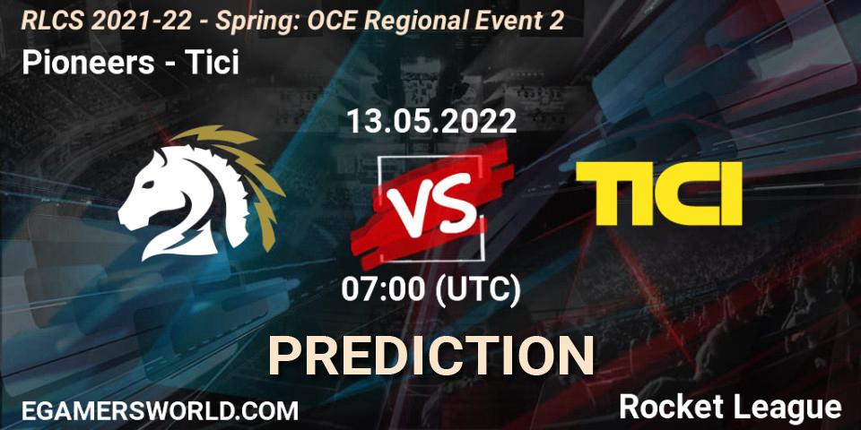 Pioneers - Tici: Maç tahminleri. 13.05.2022 at 07:00, Rocket League, RLCS 2021-22 - Spring: OCE Regional Event 2