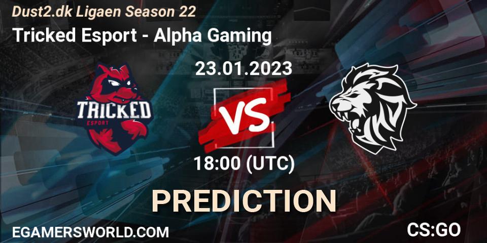 Tricked Esport - Alpha Gaming: Maç tahminleri. 23.01.2023 at 18:00, Counter-Strike (CS2), Dust2.dk Ligaen Season 22