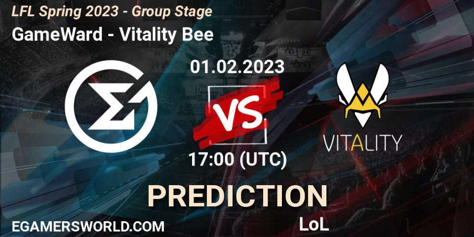GameWard - Vitality Bee: Maç tahminleri. 01.02.2023 at 21:00, LoL, LFL Spring 2023 - Group Stage
