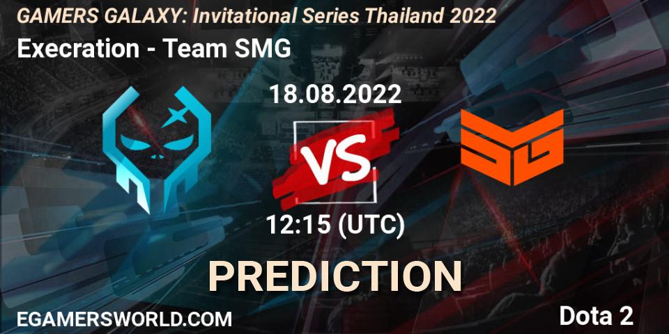 Execration - Team SMG: Maç tahminleri. 18.08.22, Dota 2, GAMERS GALAXY: Invitational Series Thailand 2022