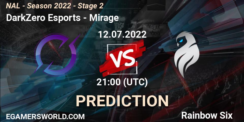 DarkZero Esports - Mirage: Maç tahminleri. 13.07.2022 at 21:00, Rainbow Six, NAL - Season 2022 - Stage 2