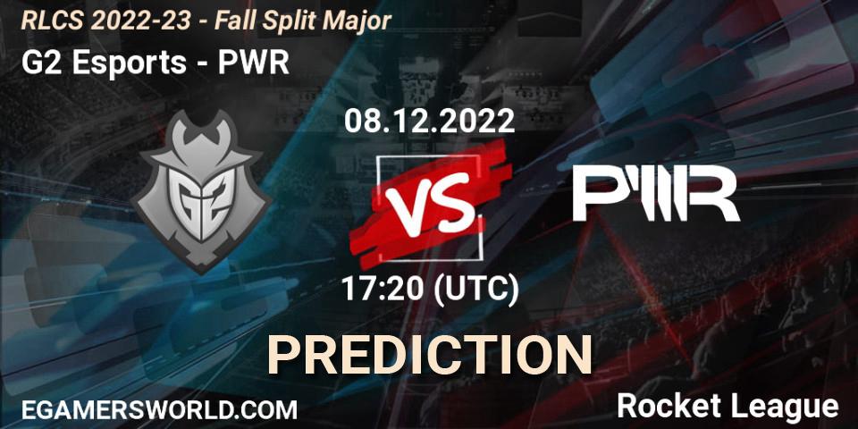 G2 Esports - PWR: Maç tahminleri. 08.12.2022 at 17:15, Rocket League, RLCS 2022-23 - Fall Split Major