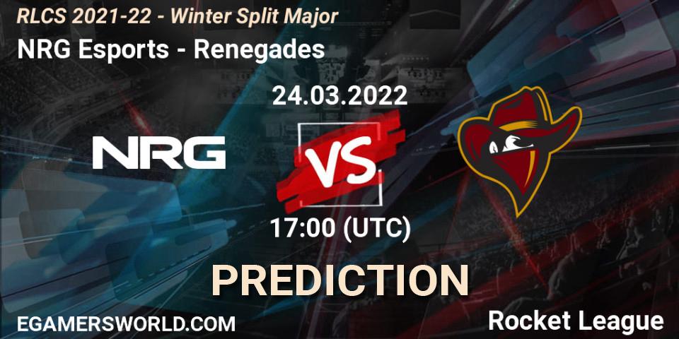NRG Esports - Renegades: Maç tahminleri. 24.03.22, Rocket League, RLCS 2021-22 - Winter Split Major
