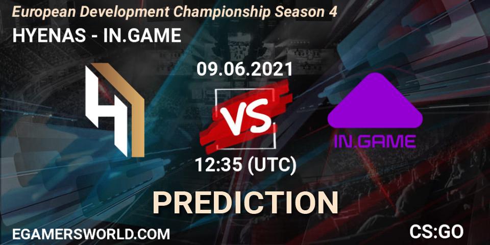 HYENAS - IN.GAME: Maç tahminleri. 09.06.2021 at 12:45, Counter-Strike (CS2), European Development Championship Season 4