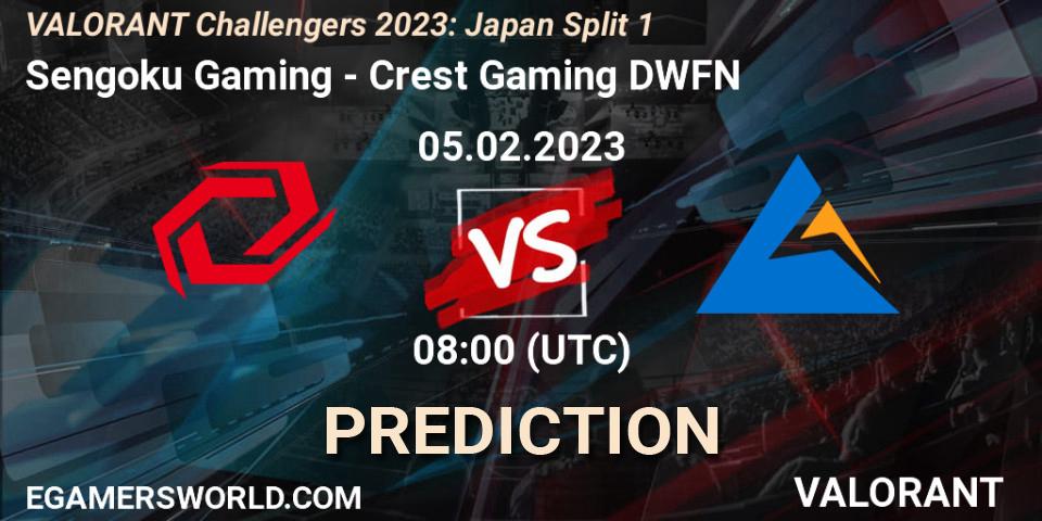 Sengoku Gaming - Crest Gaming DWFN: Maç tahminleri. 05.02.23, VALORANT, VALORANT Challengers 2023: Japan Split 1