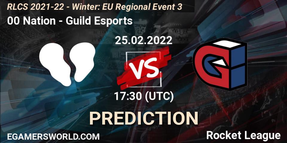 00 Nation - Guild Esports: Maç tahminleri. 25.02.2022 at 17:30, Rocket League, RLCS 2021-22 - Winter: EU Regional Event 3