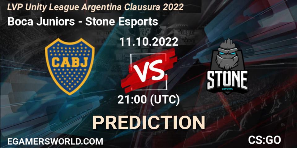 Boca Juniors - Stone Esports: Maç tahminleri. 11.10.2022 at 21:00, Counter-Strike (CS2), LVP Unity League Argentina Clausura 2022