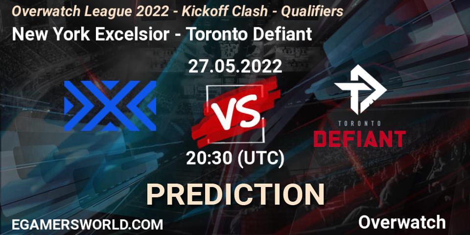 New York Excelsior - Toronto Defiant: Maç tahminleri. 27.05.2022 at 20:30, Overwatch, Overwatch League 2022 - Kickoff Clash - Qualifiers
