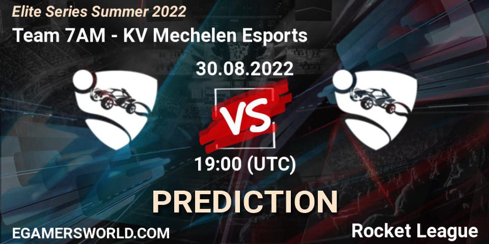 Team 7AM - KV Mechelen Esports: Maç tahminleri. 30.08.2022 at 19:00, Rocket League, Elite Series Summer 2022