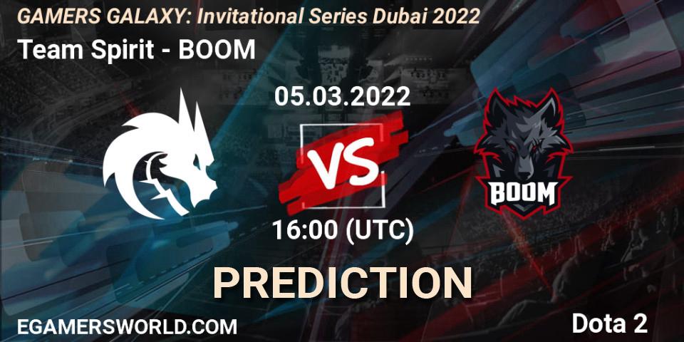 Team Spirit - BOOM: Maç tahminleri. 05.03.2022 at 15:57, Dota 2, GAMERS GALAXY: Invitational Series Dubai 2022