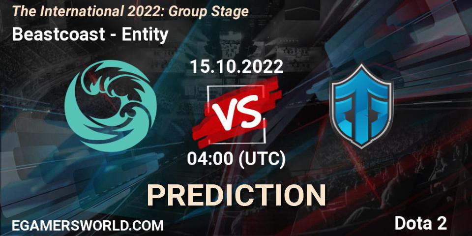 Beastcoast - Entity: Maç tahminleri. 15.10.22, Dota 2, The International 2022: Group Stage