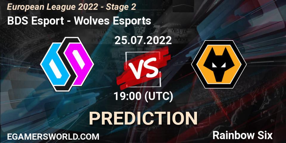 BDS Esport - Wolves Esports: Maç tahminleri. 25.07.2022 at 18:00, Rainbow Six, European League 2022 - Stage 2