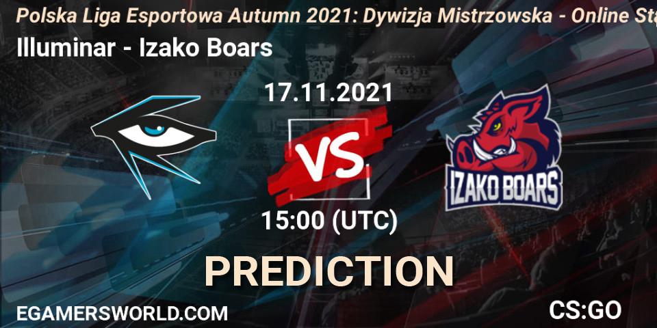 Illuminar - Izako Boars: Maç tahminleri. 17.11.21, CS2 (CS:GO), Polska Liga Esportowa Autumn 2021: Dywizja Mistrzowska - Online Stage
