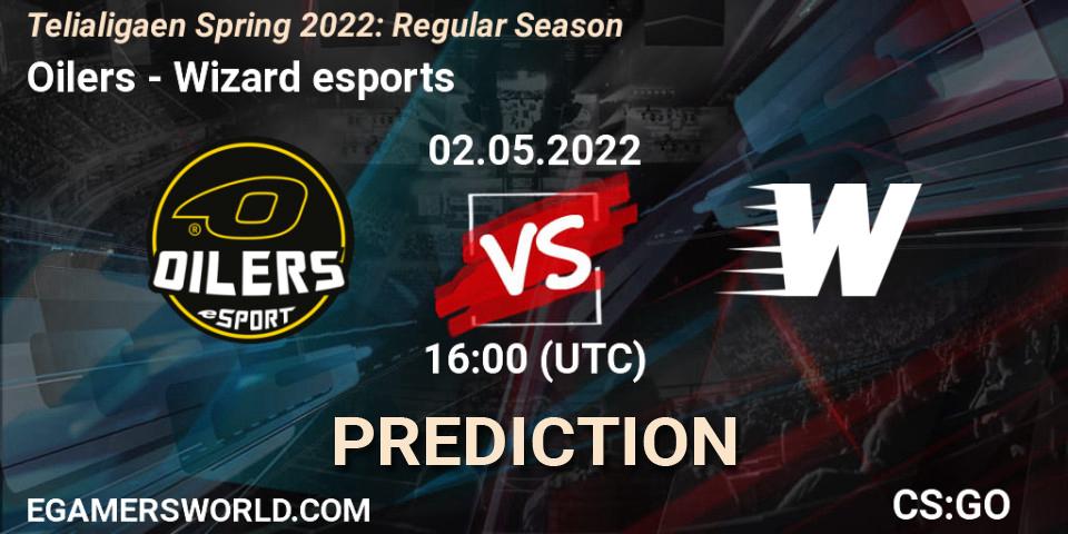 Oilers - Wizard esports: Maç tahminleri. 02.05.2022 at 16:00, Counter-Strike (CS2), Telialigaen Spring 2022: Regular Season