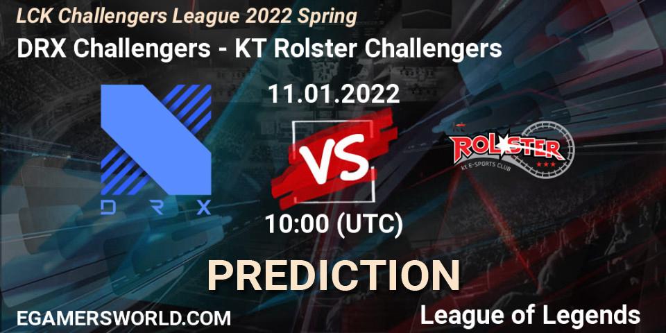 DRX Challengers - KT Rolster Challengers: Maç tahminleri. 11.01.2022 at 10:00, LoL, LCK Challengers League 2022 Spring