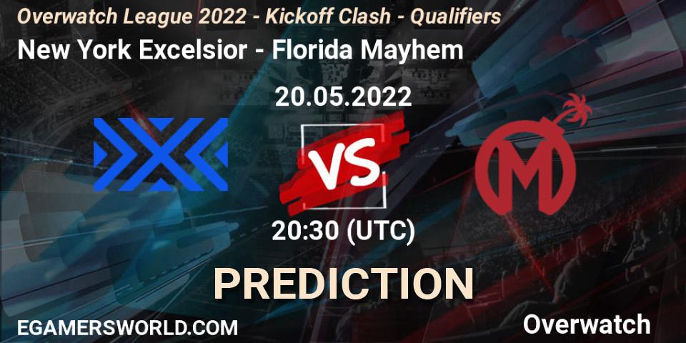 New York Excelsior - Florida Mayhem: Maç tahminleri. 20.05.2022 at 20:30, Overwatch, Overwatch League 2022 - Kickoff Clash - Qualifiers