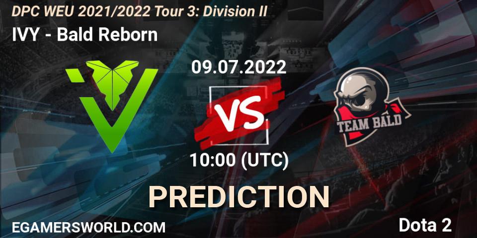 IVY - Bald Reborn: Maç tahminleri. 09.07.22, Dota 2, DPC WEU 2021/2022 Tour 3: Division II