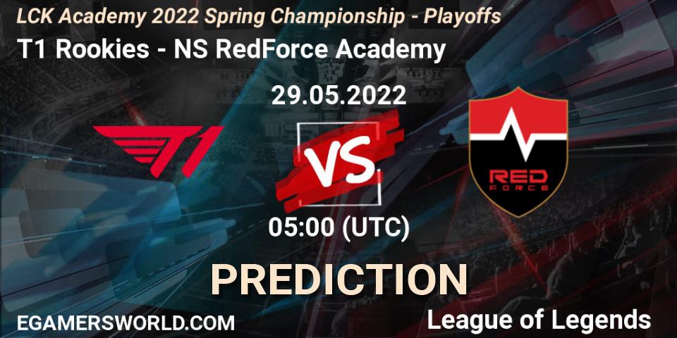 T1 Rookies - Nongshim RedForce Academy: Maç tahminleri. 29.05.2022 at 07:00, LoL, LCK Academy 2022 Spring Championship - Playoffs