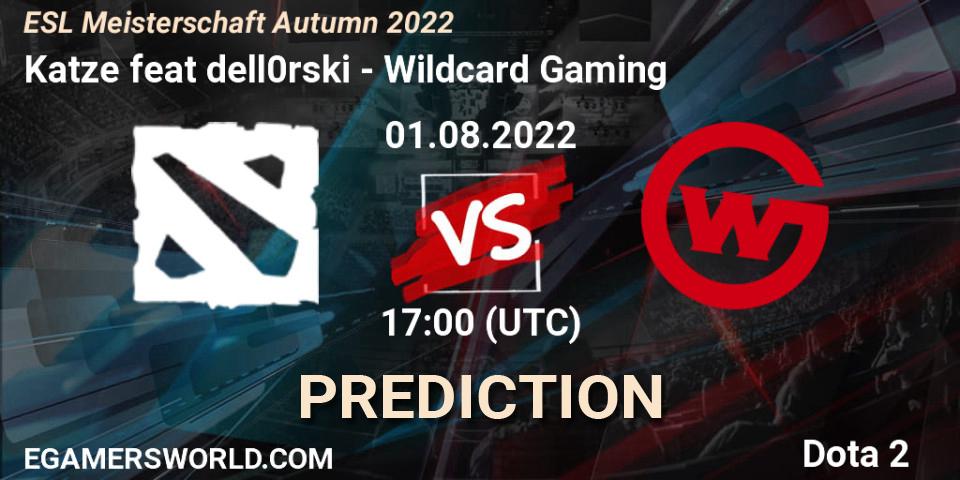 Katze feat dell0rski - Wildcard Gaming: Maç tahminleri. 01.08.2022 at 17:05, Dota 2, ESL Meisterschaft Autumn 2022