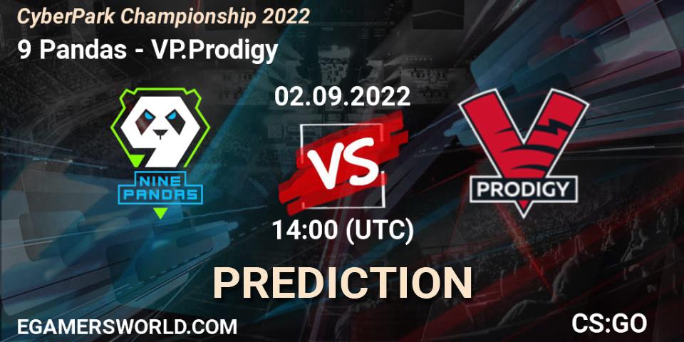 9 Pandas - VP.Prodigy: Maç tahminleri. 02.09.2022 at 13:55, Counter-Strike (CS2), CyberPark Championship 2022