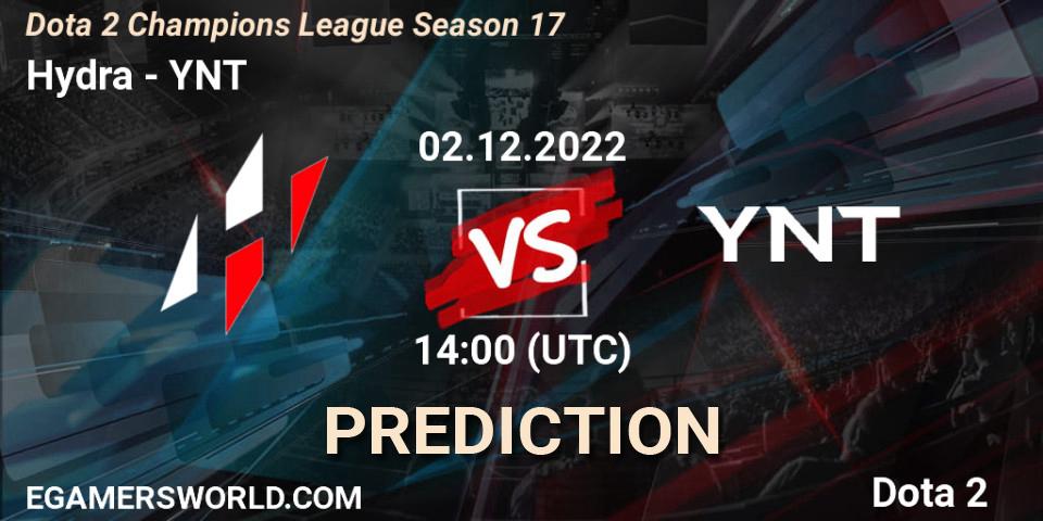 Hydra - YNT: Maç tahminleri. 02.12.22, Dota 2, Dota 2 Champions League Season 17