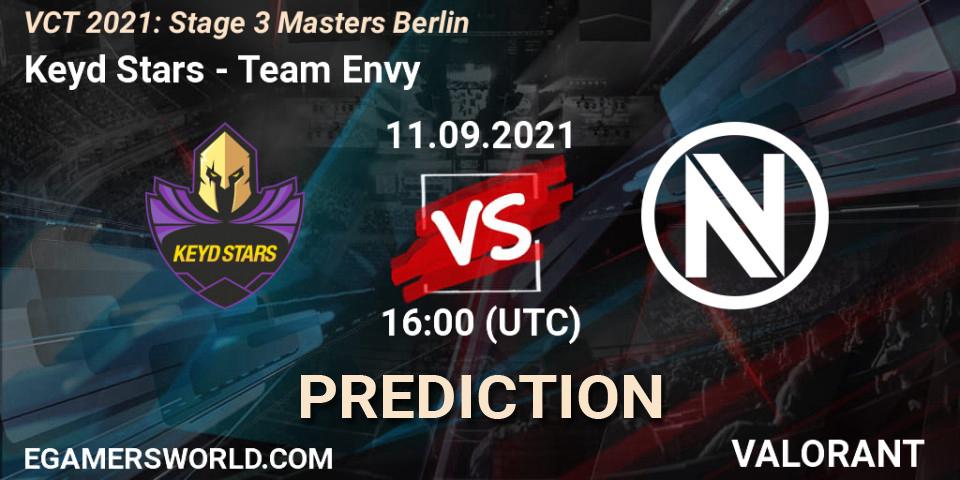 Keyd Stars - Team Envy: Maç tahminleri. 11.09.2021 at 19:00, VALORANT, VCT 2021: Stage 3 Masters Berlin
