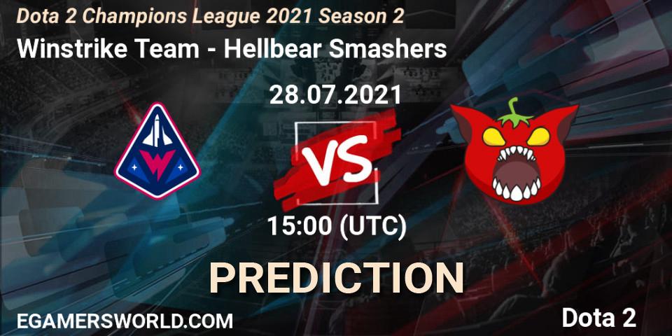 Winstrike Team - Hellbear Smashers: Maç tahminleri. 28.07.2021 at 15:00, Dota 2, Dota 2 Champions League 2021 Season 2