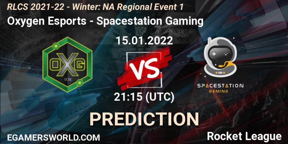 Oxygen Esports - Spacestation Gaming: Maç tahminleri. 15.01.22, Rocket League, RLCS 2021-22 - Winter: NA Regional Event 1