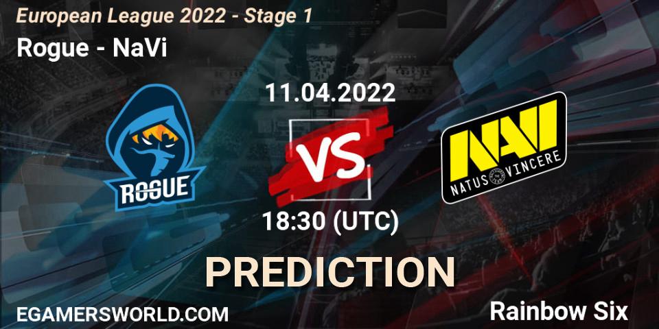 Rogue - NaVi: Maç tahminleri. 11.04.22, Rainbow Six, European League 2022 - Stage 1