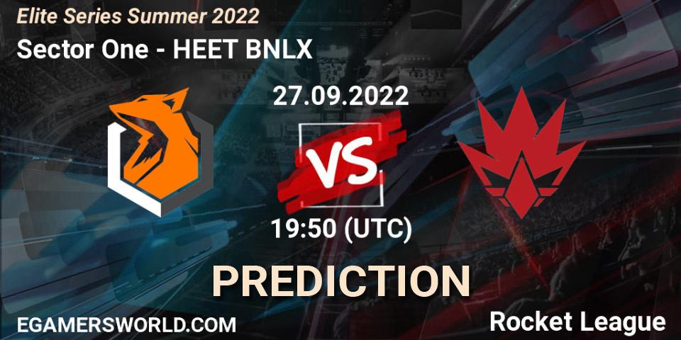 Sector One - HEET BNLX: Maç tahminleri. 27.09.22, Rocket League, Elite Series Summer 2022