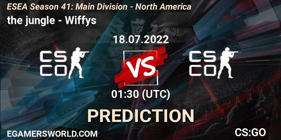 the jungle - Wiffys: Maç tahminleri. 18.07.2022 at 01:00, Counter-Strike (CS2), ESEA Season 41: Main Division - North America