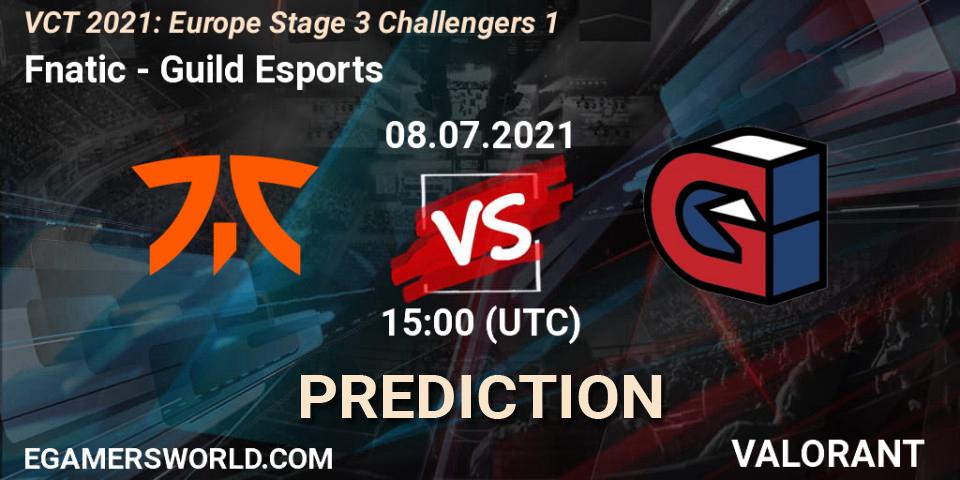 Fnatic - Guild Esports: Maç tahminleri. 08.07.2021 at 15:00, VALORANT, VCT 2021: Europe Stage 3 Challengers 1