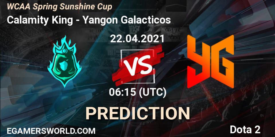 Calamity King - Yangon Galacticos: Maç tahminleri. 22.04.2021 at 06:11, Dota 2, WCAA Spring Sunshine Cup
