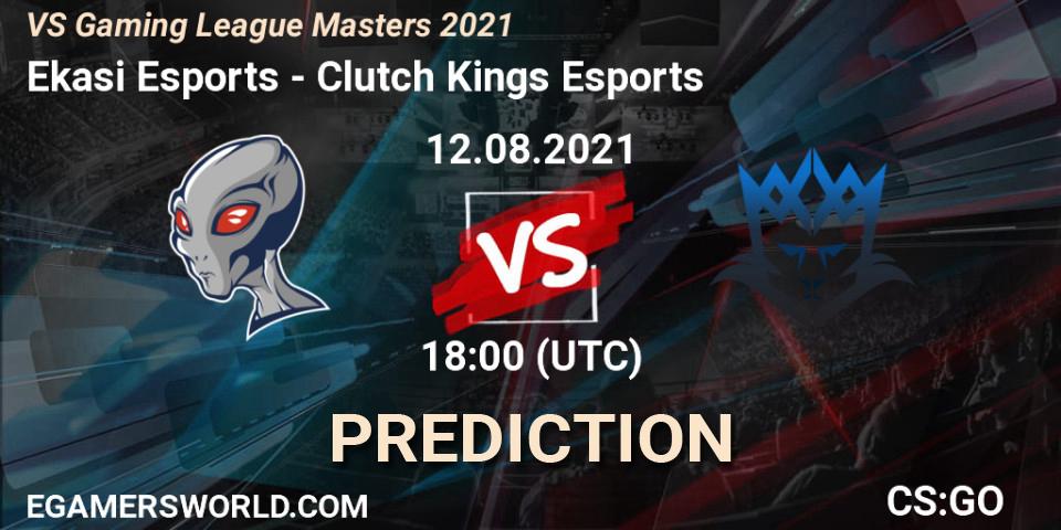 Ekasi Esports - Clutch Kings Esports: Maç tahminleri. 12.08.2021 at 18:00, Counter-Strike (CS2), VS Gaming League Masters 2021