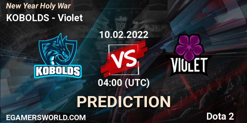 KOBOLDS - Violet: Maç tahminleri. 10.02.2022 at 04:07, Dota 2, New Year Holy War