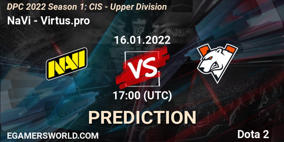 NaVi - Virtus.pro: Maç tahminleri. 16.01.2022 at 17:01, Dota 2, DPC 2022 Season 1: CIS - Upper Division