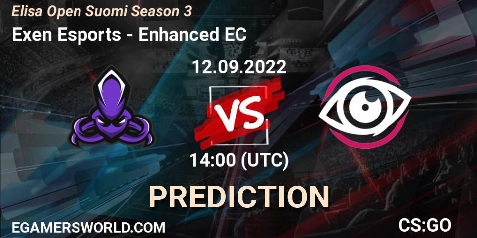Exen Esports - Enhanced EC: Maç tahminleri. 12.09.2022 at 14:00, Counter-Strike (CS2), Elisa Open Suomi Season 3