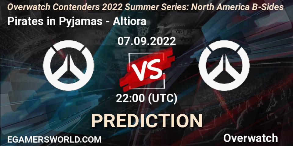 Pirates in Pyjamas - Altiora: Maç tahminleri. 07.09.2022 at 22:00, Overwatch, Overwatch Contenders 2022 Summer Series: North America B-Sides