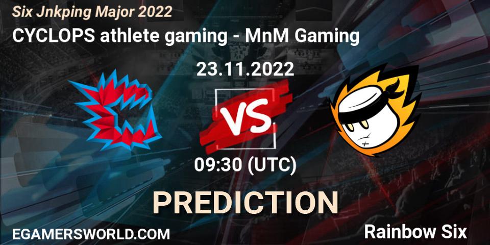 CYCLOPS athlete gaming - MnM Gaming: Maç tahminleri. 23.11.2022 at 09:30, Rainbow Six, Six Jönköping Major 2022