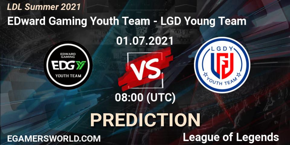 EDward Gaming Youth Team - LGD Young Team: Maç tahminleri. 01.07.2021 at 08:00, LoL, LDL Summer 2021