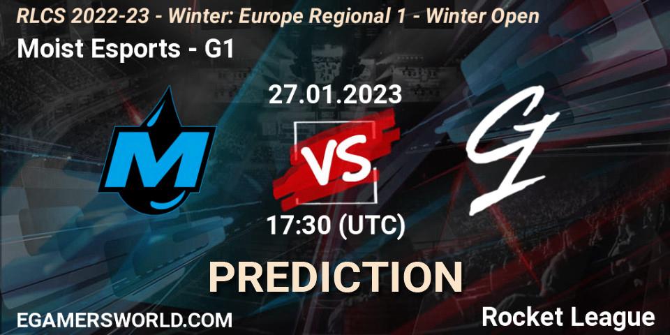 Moist Esports - G1: Maç tahminleri. 27.01.2023 at 17:30, Rocket League, RLCS 2022-23 - Winter: Europe Regional 1 - Winter Open